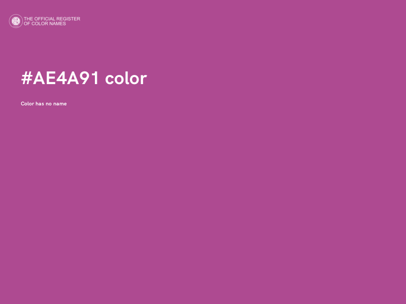 #AE4A91 color image