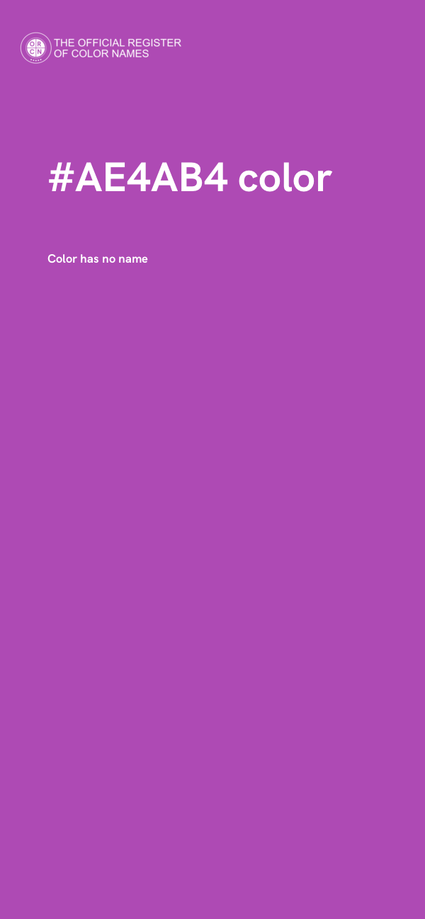 #AE4AB4 color image