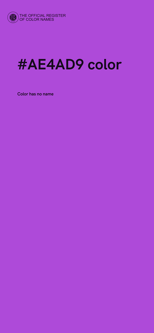 #AE4AD9 color image