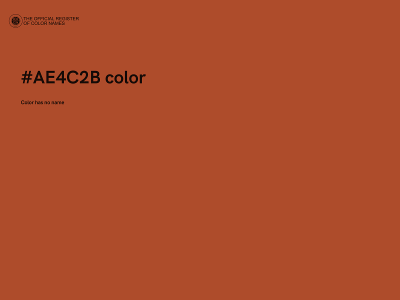 #AE4C2B color image