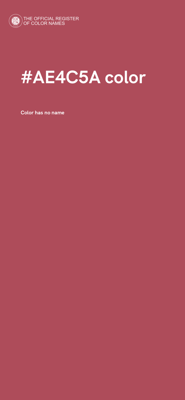 #AE4C5A color image