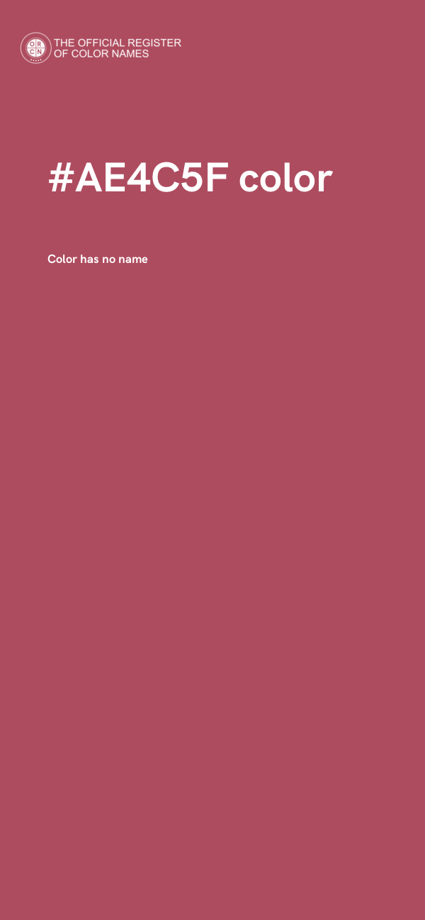 #AE4C5F color image