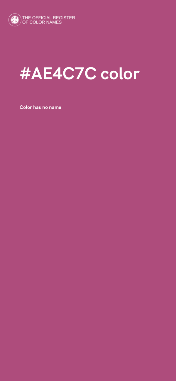 #AE4C7C color image