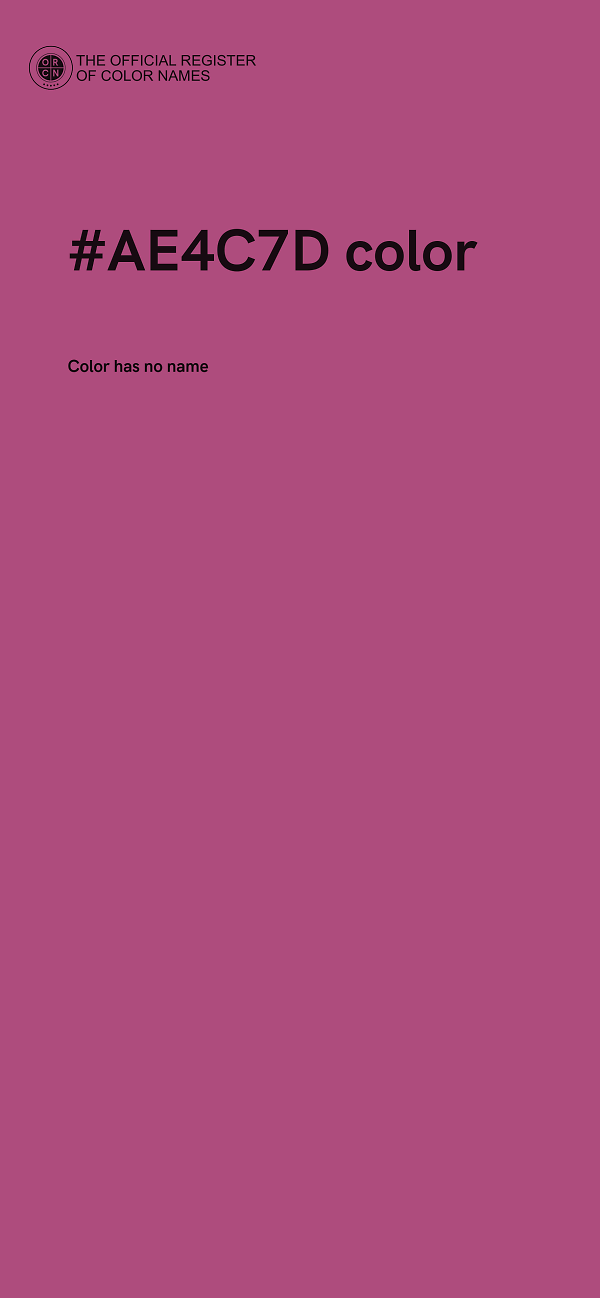 #AE4C7D color image
