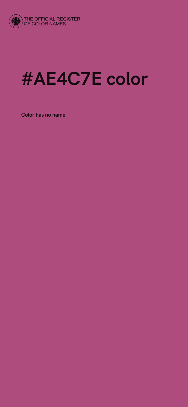 #AE4C7E color image