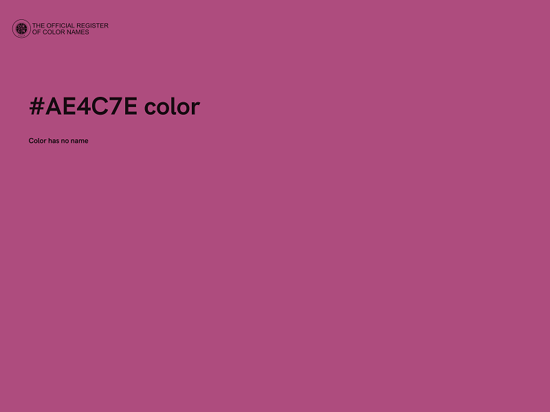 #AE4C7E color image