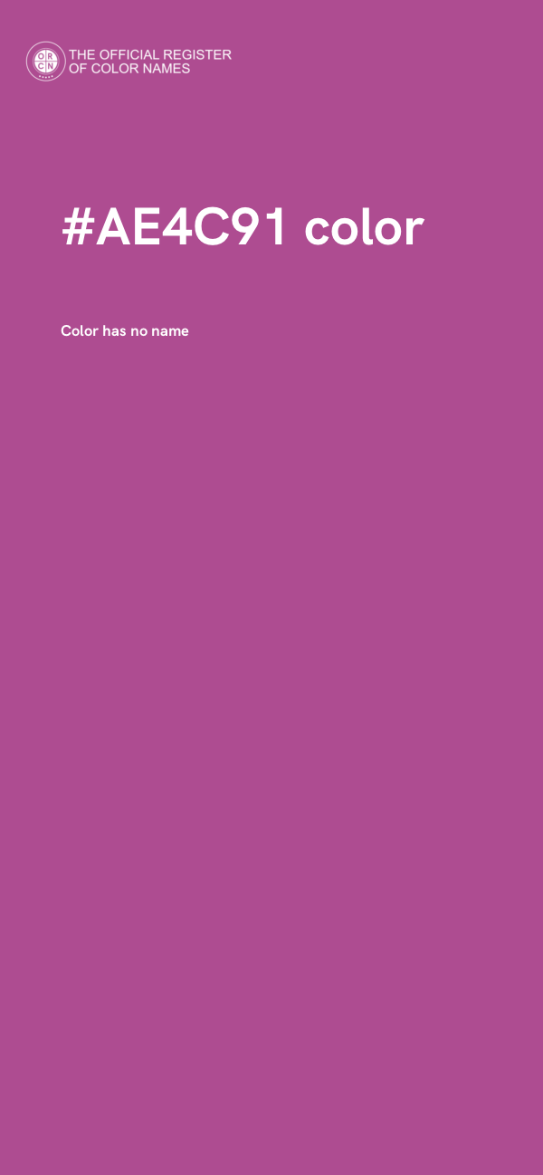 #AE4C91 color image