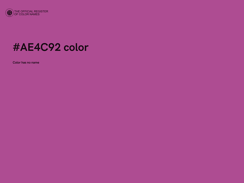 #AE4C92 color image