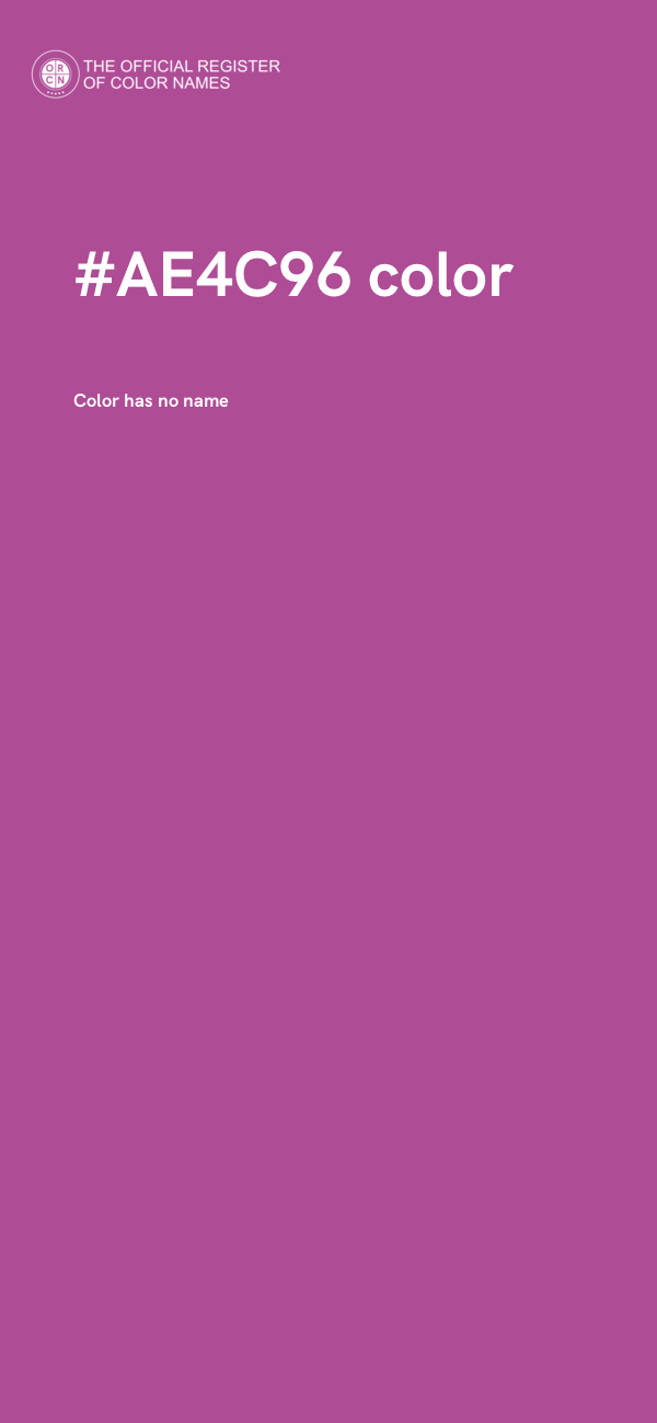 #AE4C96 color image