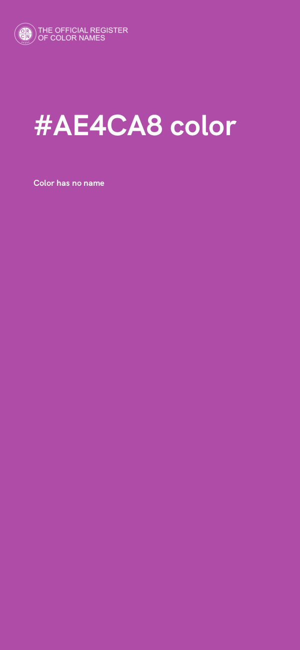 #AE4CA8 color image