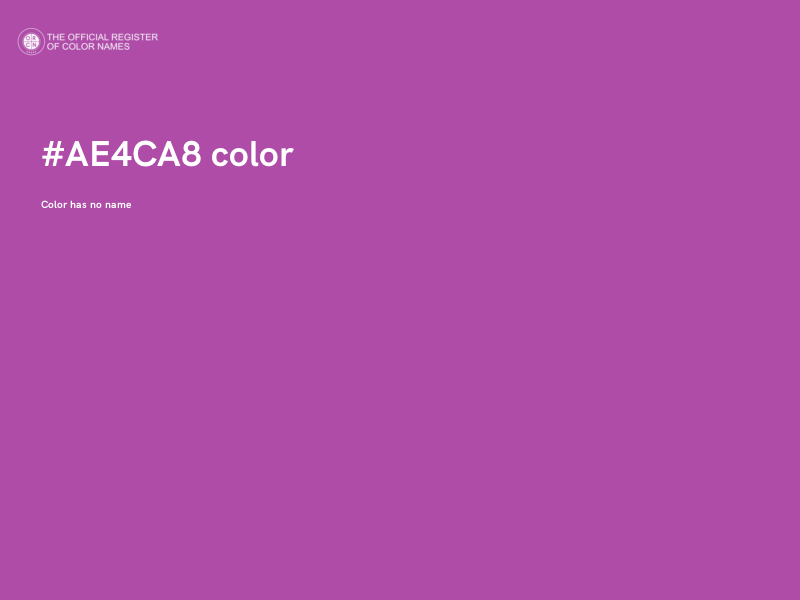 #AE4CA8 color image
