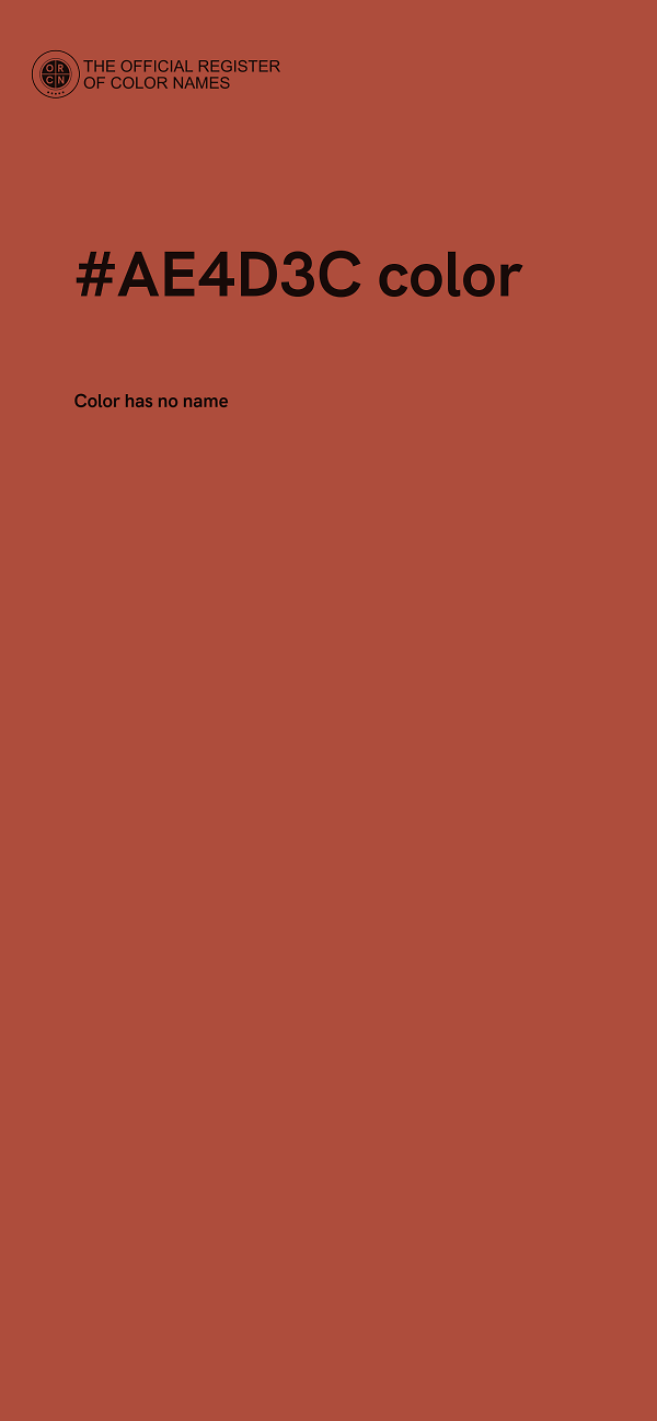 #AE4D3C color image