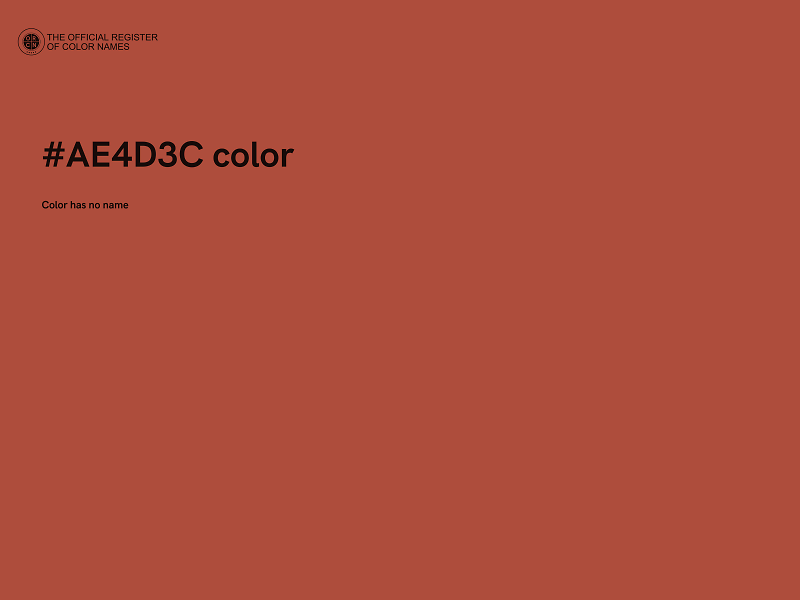 #AE4D3C color image