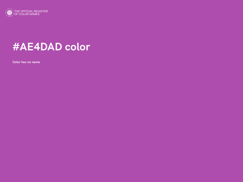 #AE4DAD color image