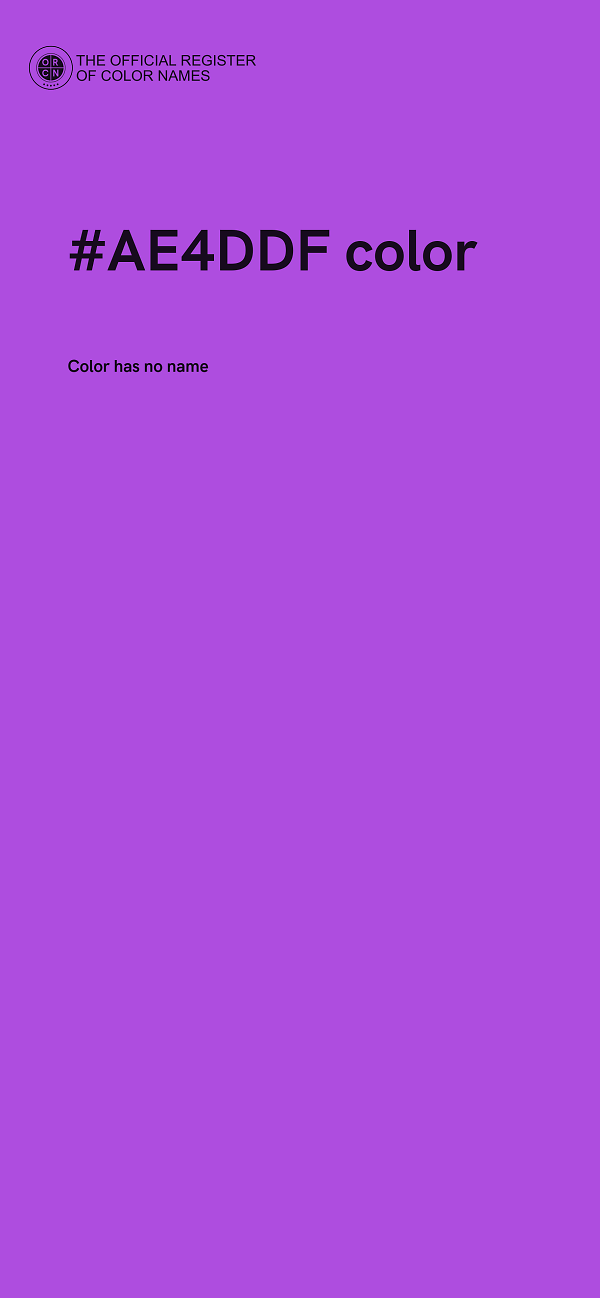 #AE4DDF color image