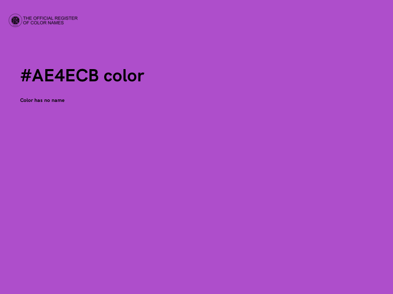 #AE4ECB color image