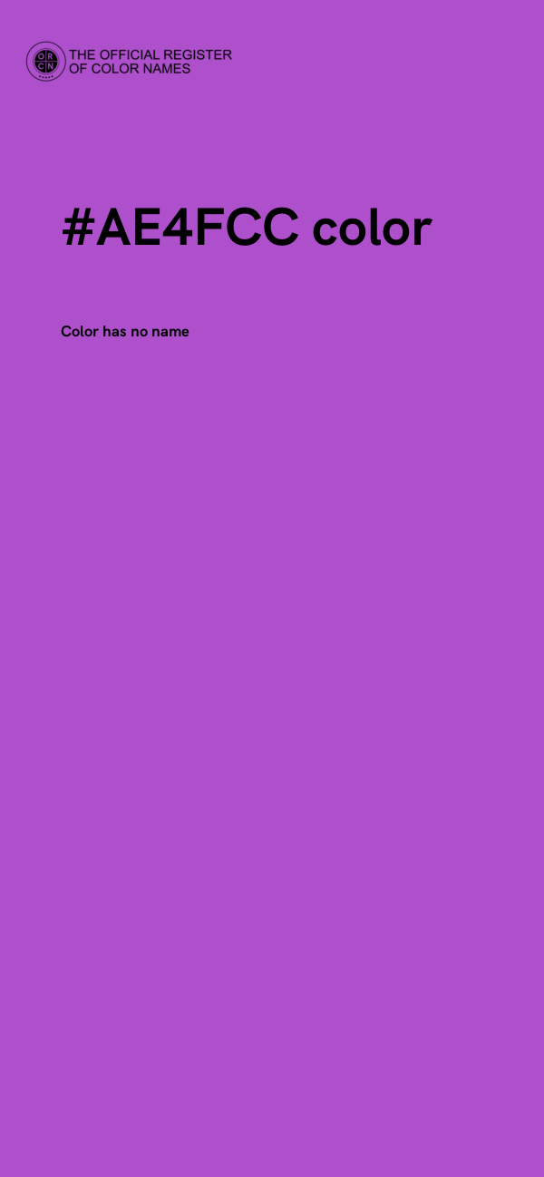 #AE4FCC color image