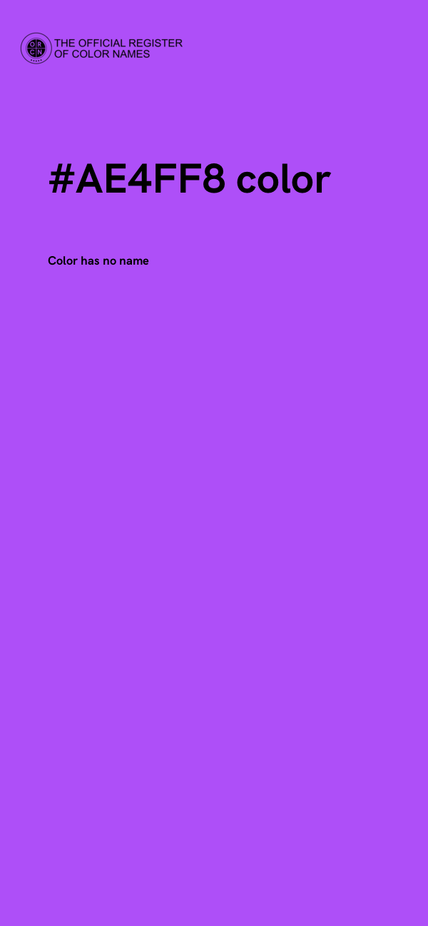 #AE4FF8 color image