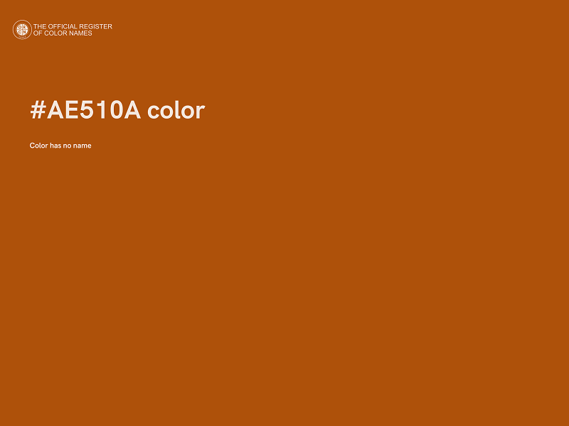 #AE510A color image