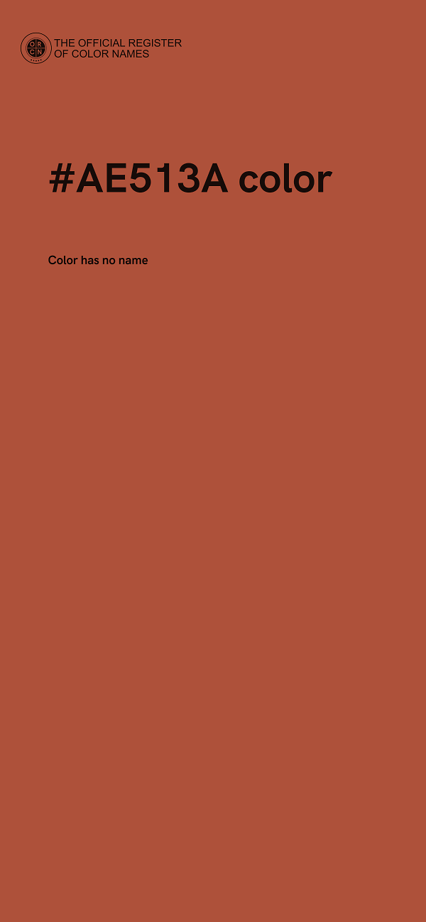 #AE513A color image
