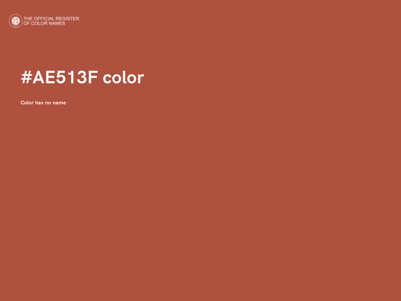 #AE513F color image