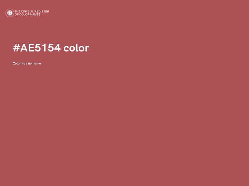 #AE5154 color image