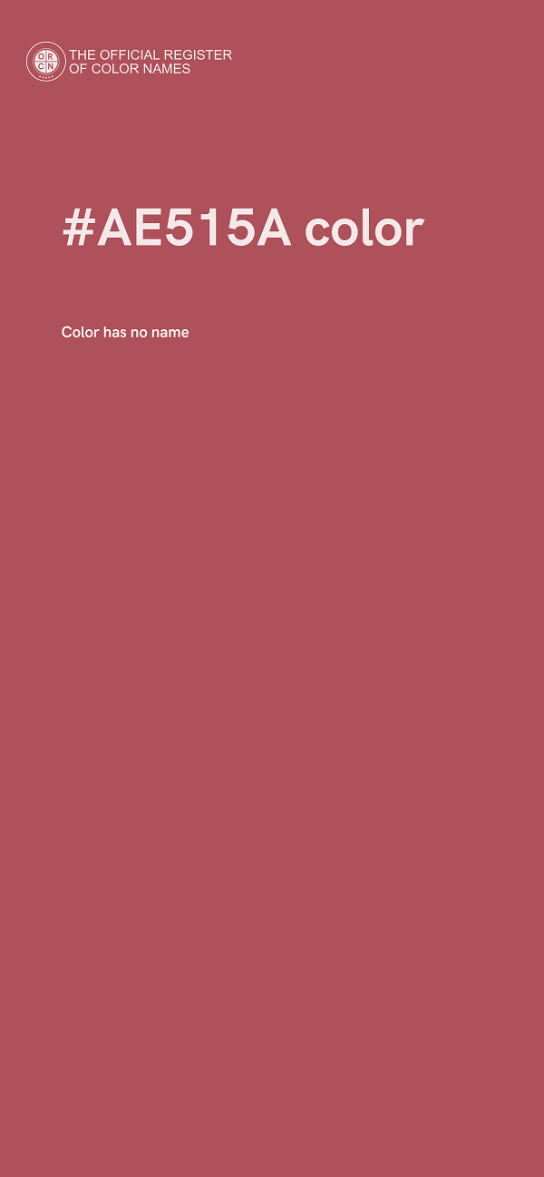 #AE515A color image