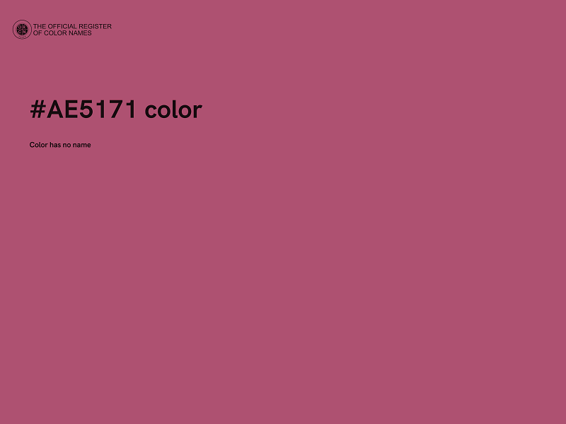 #AE5171 color image