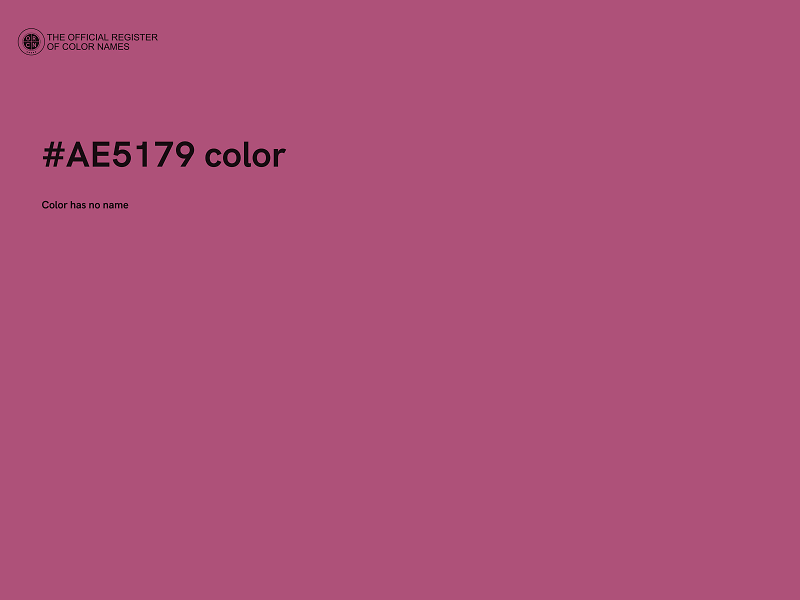 #AE5179 color image