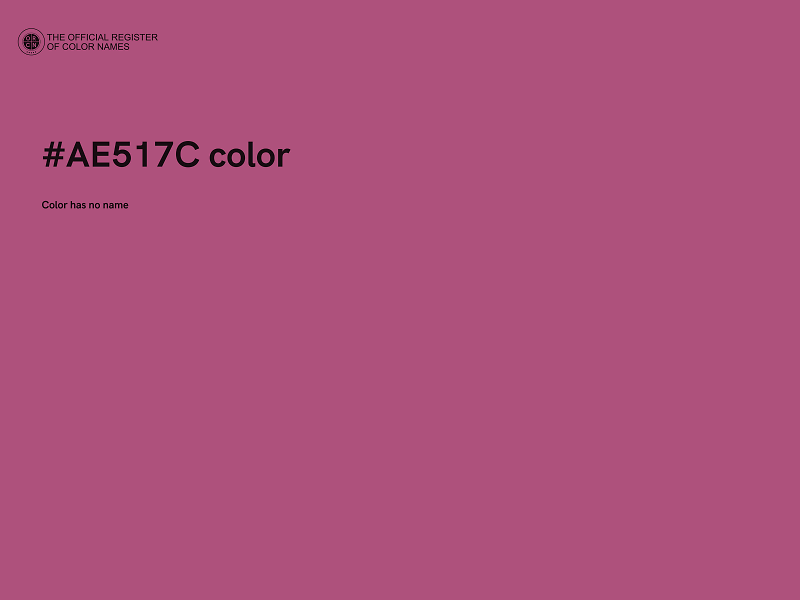 #AE517C color image