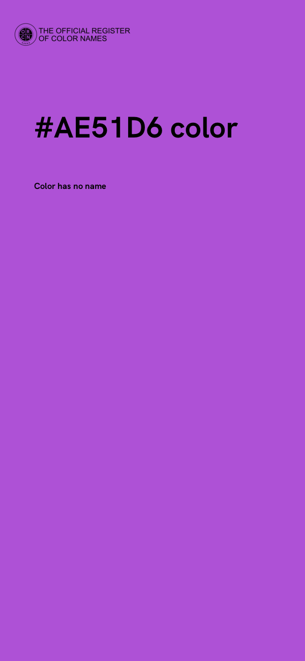 #AE51D6 color image