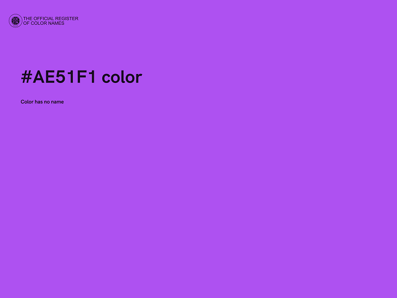 #AE51F1 color image