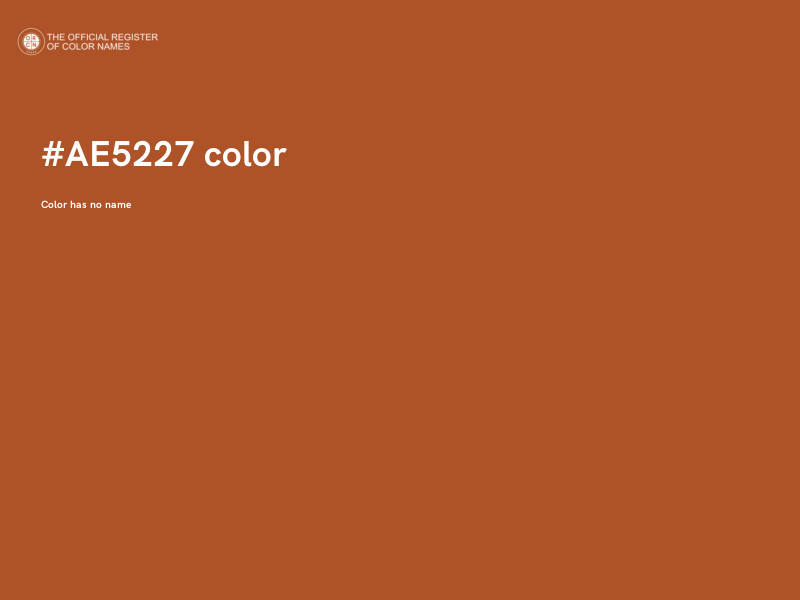 #AE5227 color image