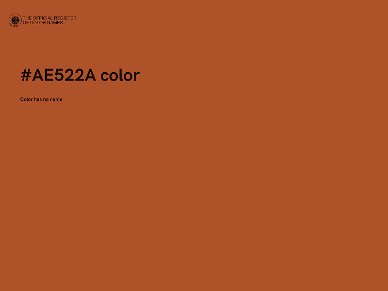 #AE522A color image