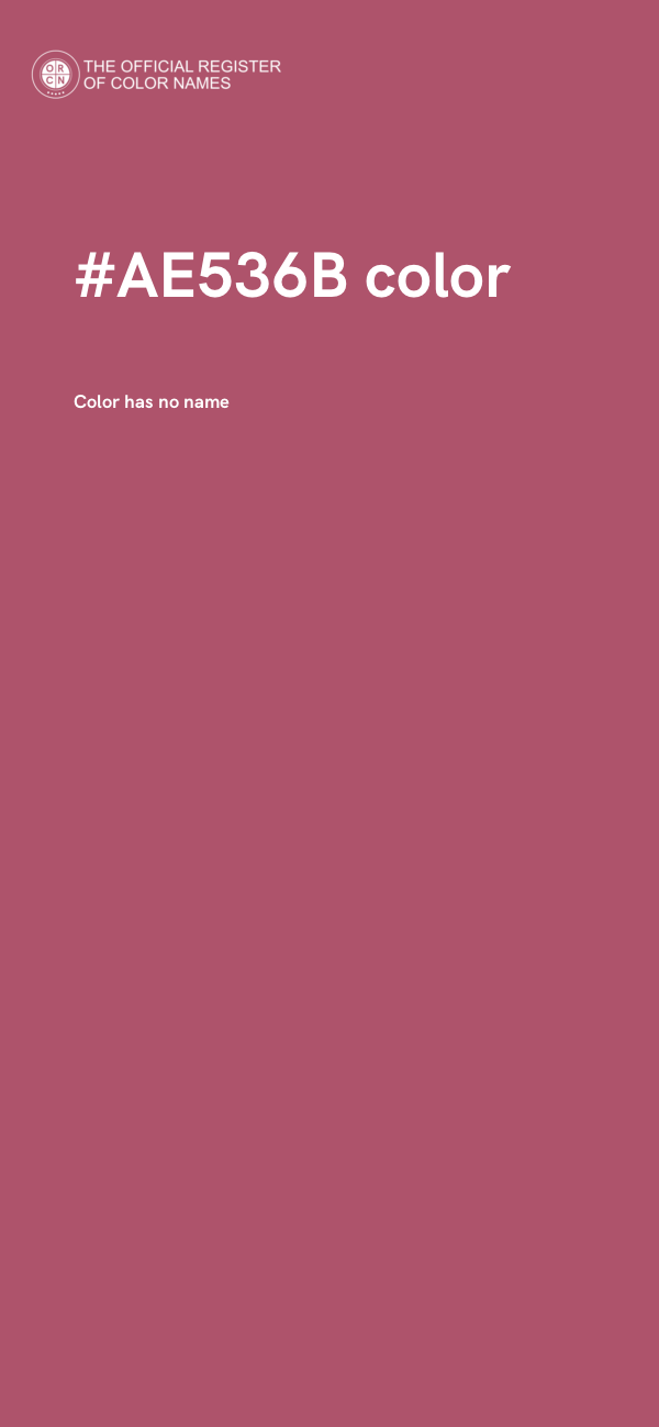 #AE536B color image