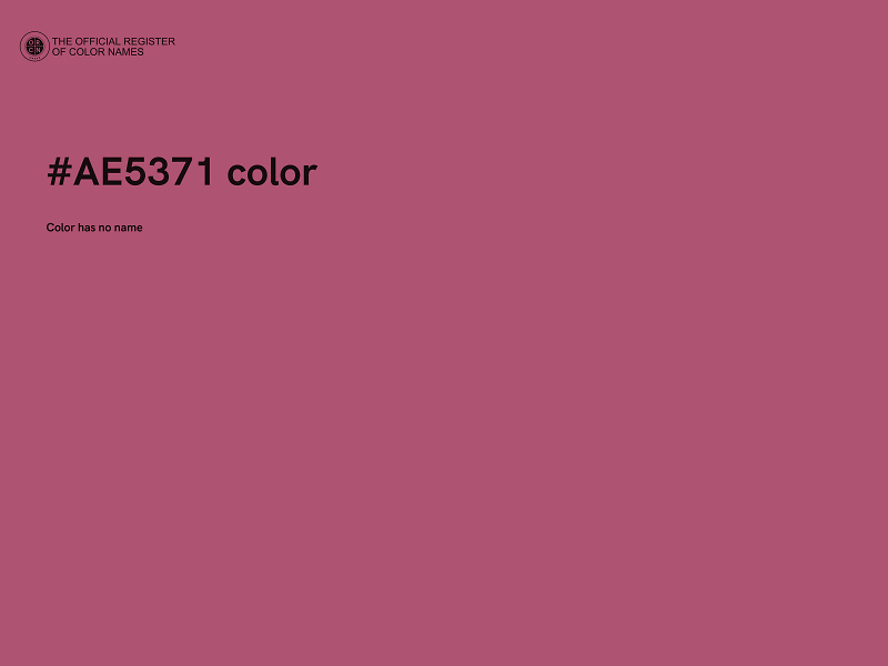 #AE5371 color image