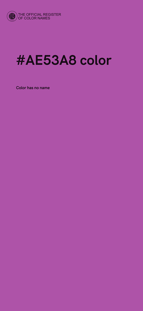 #AE53A8 color image