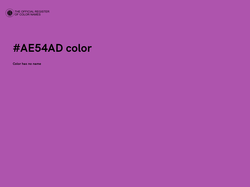 #AE54AD color image