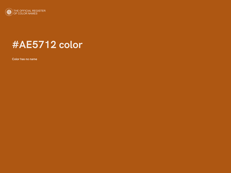 #AE5712 color image
