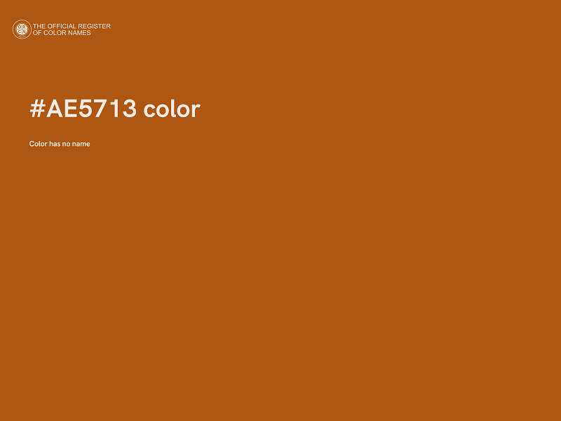 #AE5713 color image