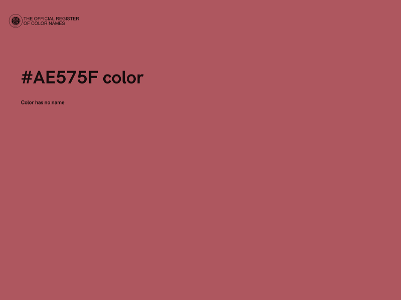 #AE575F color image