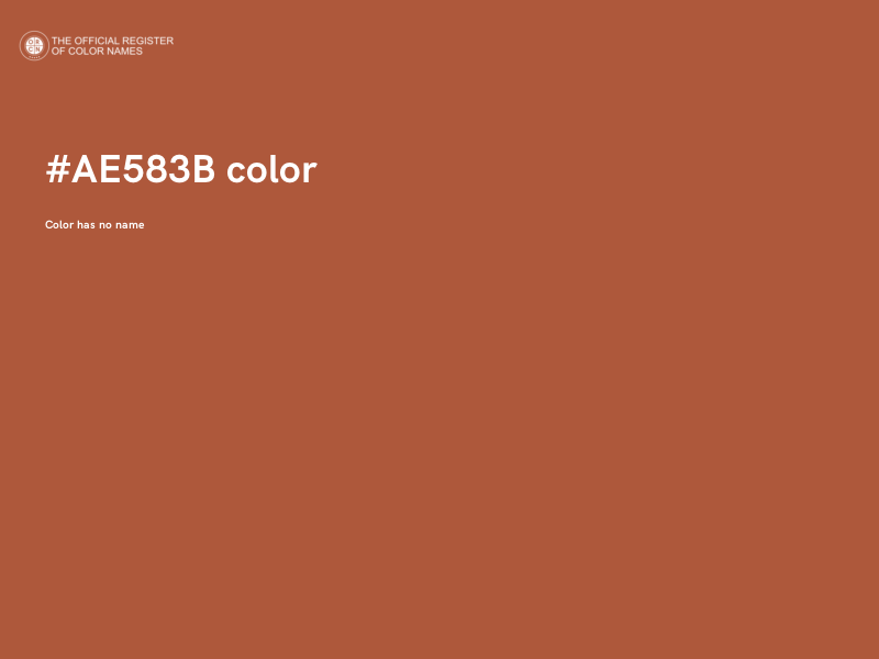 #AE583B color image