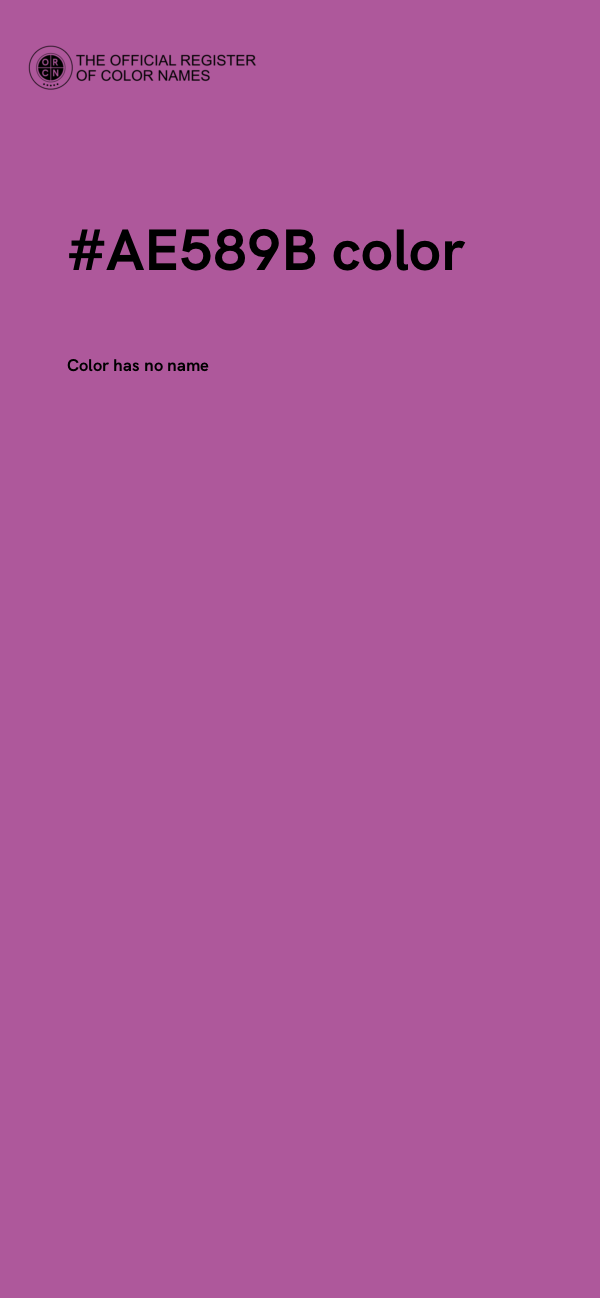 #AE589B color image