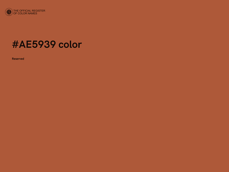 #AE5939 color image