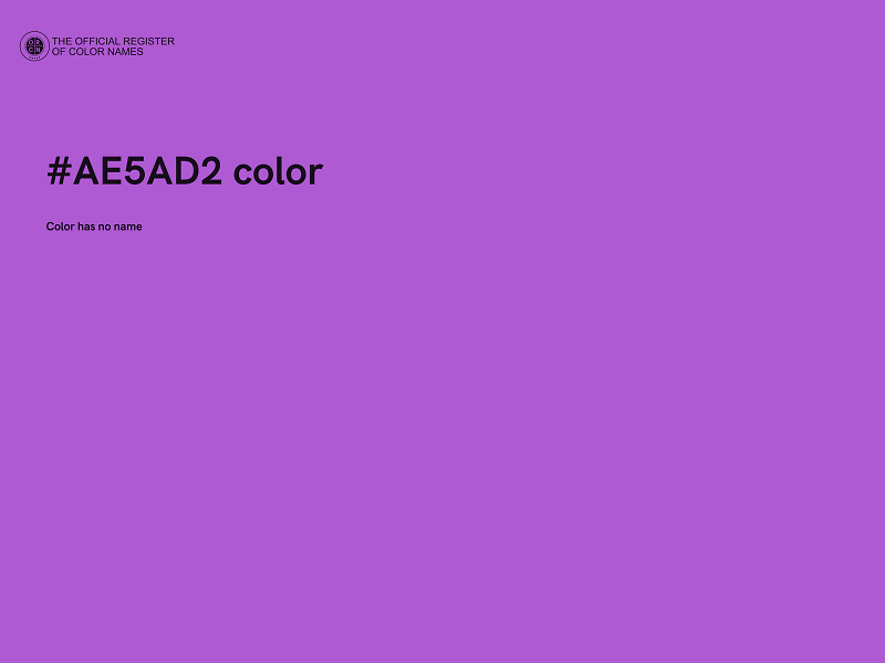 #AE5AD2 color image