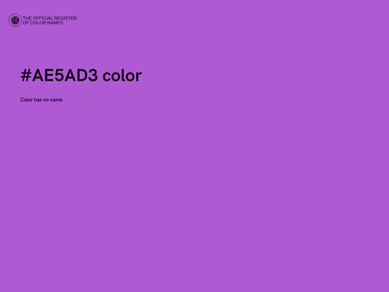 #AE5AD3 color image