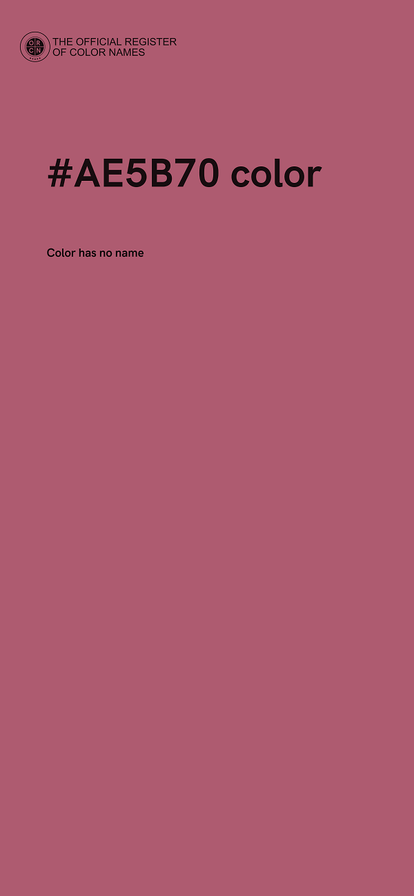 #AE5B70 color image