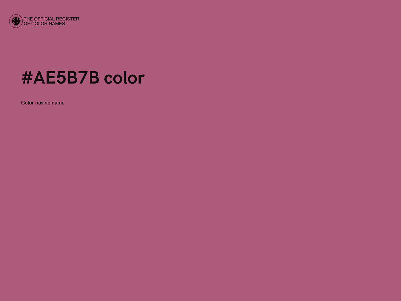 #AE5B7B color image