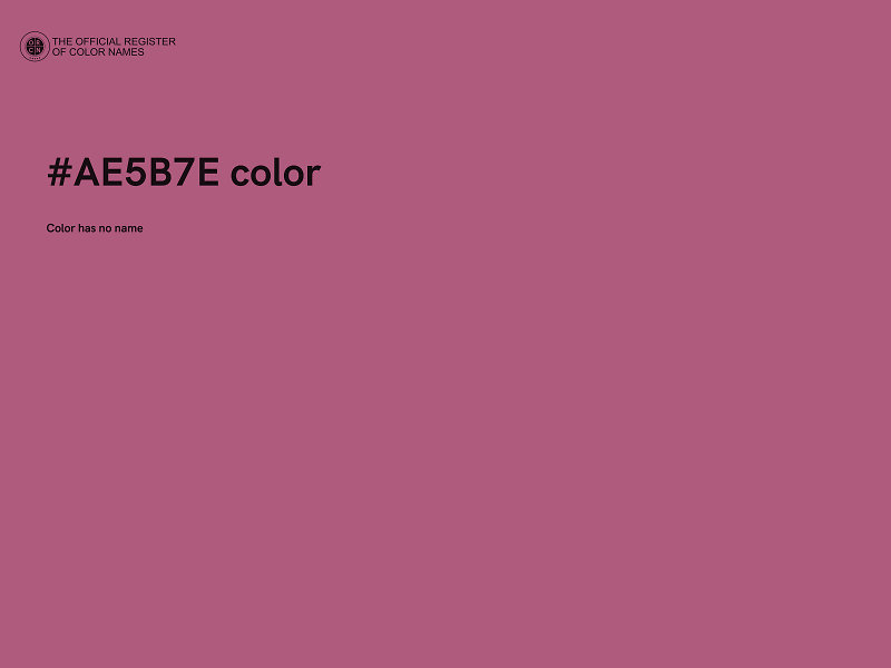 #AE5B7E color image
