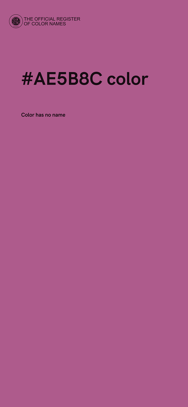 #AE5B8C color image